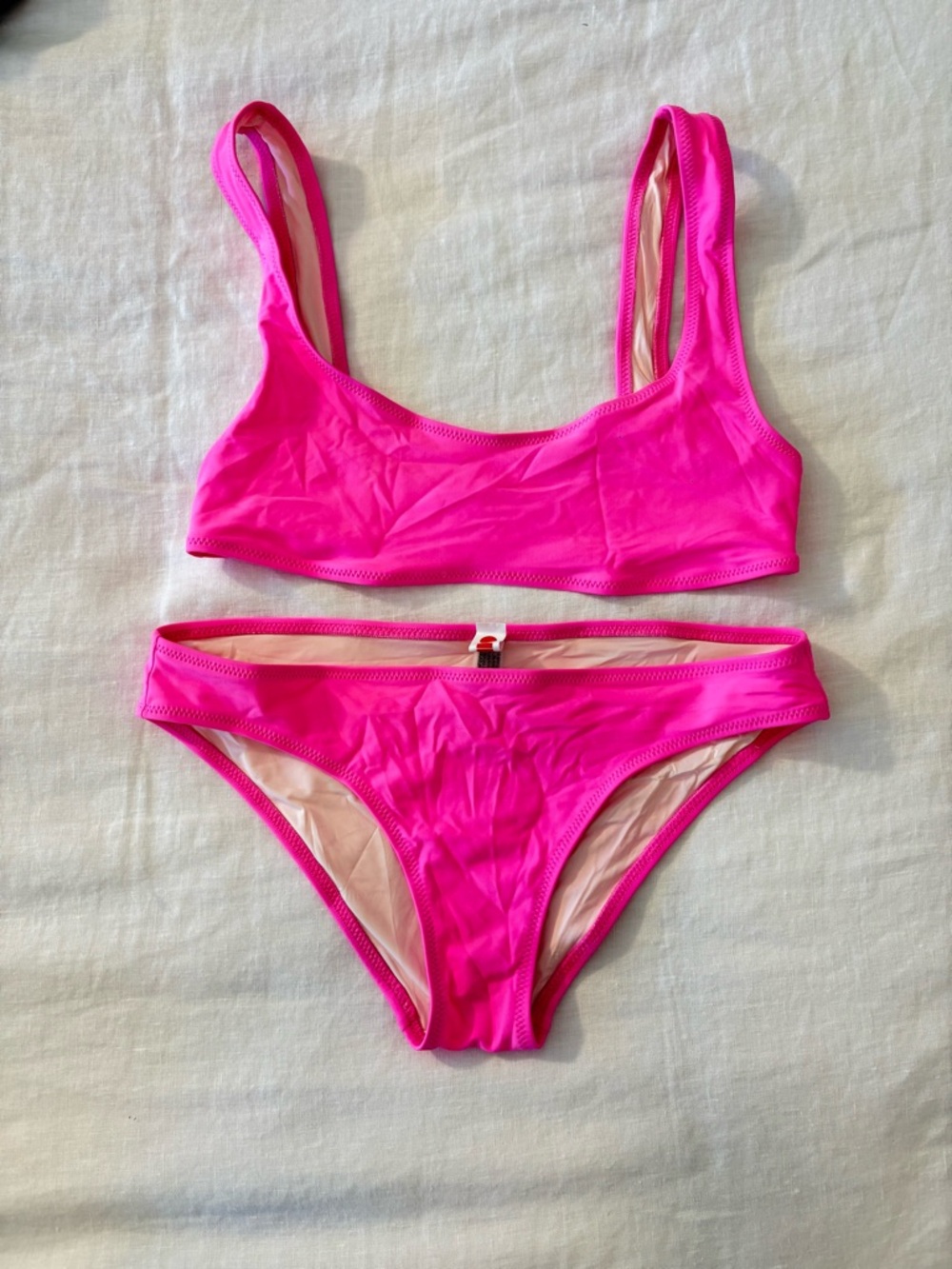 Solid & Striped Hot Pink/Fuchsia Bikini | Top & Bottom: Size Small
